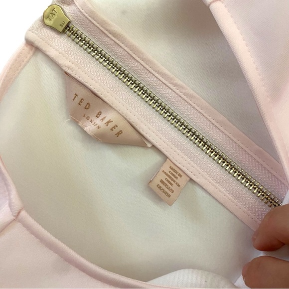 Ted Baker Floral Elegant Scalloped Skater Dress size 8 - Picture 2 of 4